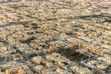 Aerial view of Riyadh, capital of Saudi Arabia