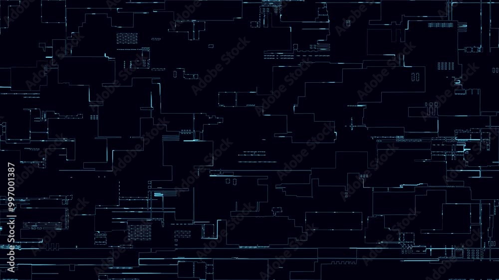 Aufkleber printed circuit board. visualization of printed circuit board processor chip, digitalization of neur