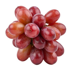 Isolated grape fruit against a transparent backdrop