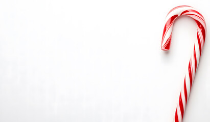 Obraz premium Candy Cane on White Background design