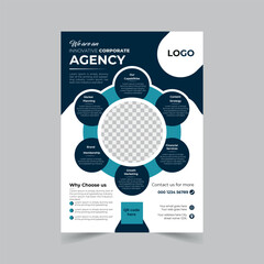 Corporate Clean and minimal business Flyer design template.