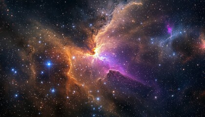 A high-definition star field with colorful nebulae and galaxies, offering a deep space astronomy concept background.