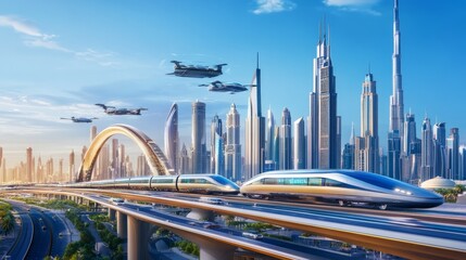 Obraz premium Futuristic Cityscape