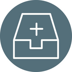 Obraz premium Single isolated icon with outline style icon on white background