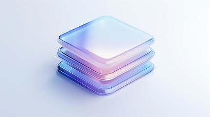Colorful geometric shapes, 3d render
