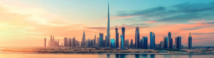 Fototapeta premium Website header banner for Dubai