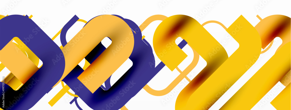 Poster wave lines minimal abstract background