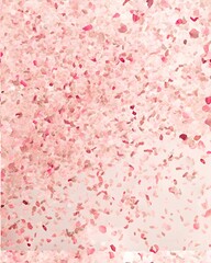 Obraz premium Light pink confetti on a soft pastel background
