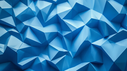 Obraz premium Abstract Background of Crumpled Blue Paper Texture