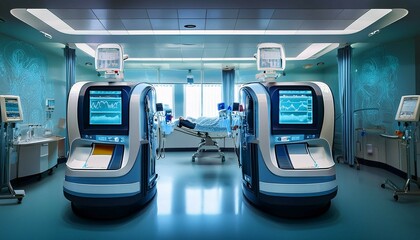 Obraz premium interior of a hospital room