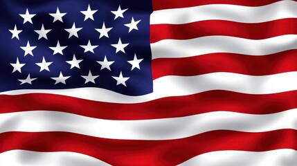 Fototapeta premium USA flag. Stars and Stripes.Representation of the usa flag. American nation.
