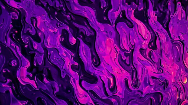 Vivid Abstract Liquid Flow with Pink and Purple Hues