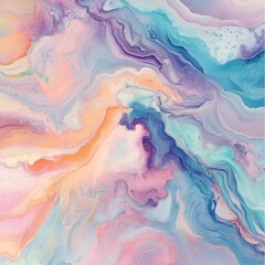 Fototapeta premium Colorful Fluid Art Abstract