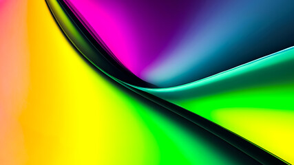 Illustration of graphic background with colorful glowing light layers and effects