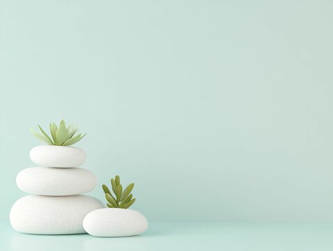 Therapeutic Support Programs, wellness activities, set against a relaxing teal background, 3D illustration