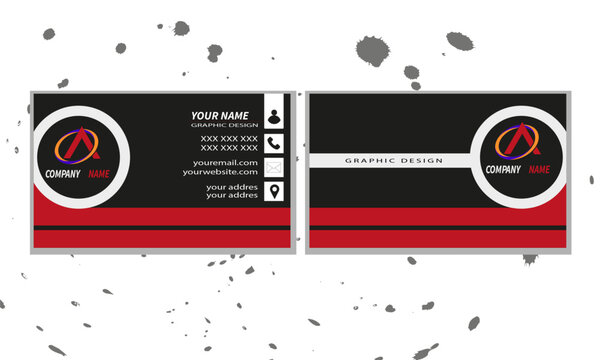  Professional Consultancy Business Card Template"I Multicolor I black color i Read color i White color Ismooth color I Geometric design I Logo design I 