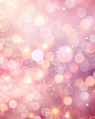  light Pink Bokeh Background with Light Effects