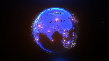 a world map of ASIA, central asia,  South east Asia, 
