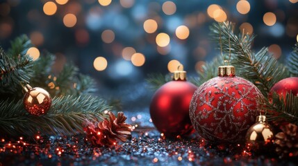 Merry Christmas and happy New Year background