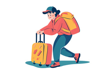 person with shopping bags