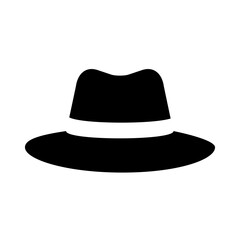 Hat icon. Fedora icon vector