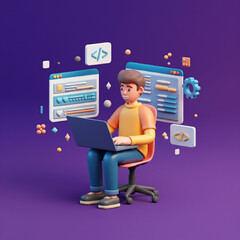 man with tablet pc, online shopping online