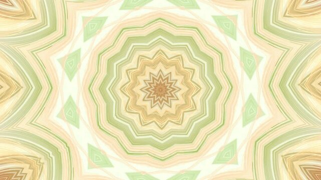 bl&uuml;tenf&ouml;rmige abstrakte Grafik, Fr&uuml;hlingsdesign, Pastellfarben, Mandala, gr&uuml;n
