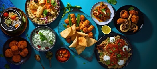 Indian Food Feast: A Vibrant Spread of Dishes