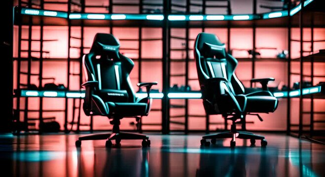 Gaming chair in a gaming store.