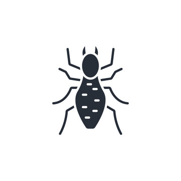 recommend clip art: Termite icon. vector.Editable stroke.linear style sign for use web design,logo.Symbol illustration.