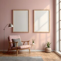 Blank Poster Wall Art Frame Mockup