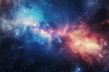 Naklejka premium stars and nebula