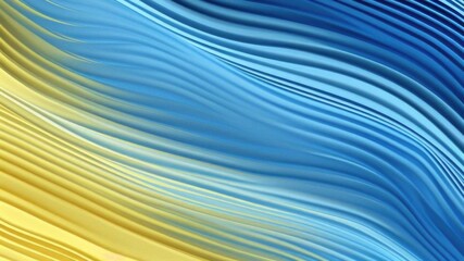 Wavy Ukrainian flag design