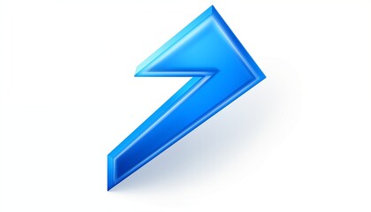 3d blue arrow icon