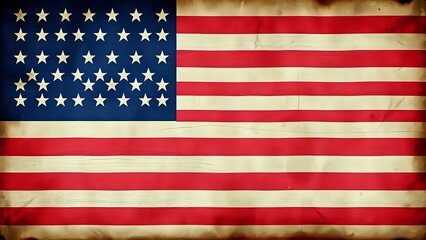 Naklejka premium Magnificent USA flag