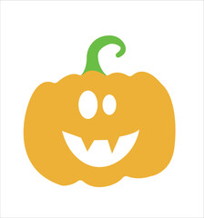 Halloween character types. Ghost, pumpkin drawings.
