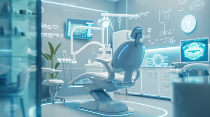 Dental Office with Innovative Equipment and Digital Technologies