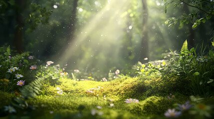 morning in the forest