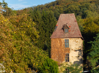 View on the streets and nature of the small towns architecture in Lower Austria