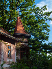 Fototapeta premium View on the streets and nature of the small towns architecture in Lower Austria