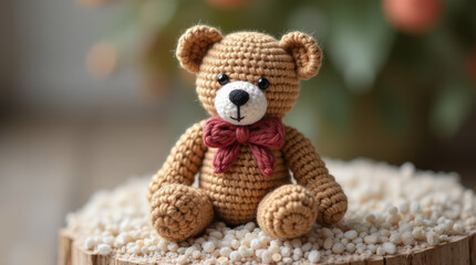 Adorable Crochet Teddy Bear | Handmade Amigurumi Bear | Perfect Gift for Baby Showers and Nursery Decor