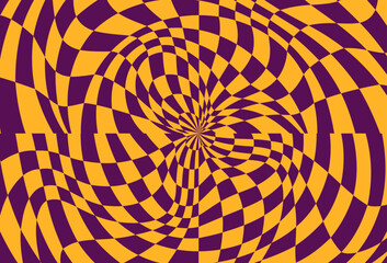 Psychedelic checkerboard pattern
