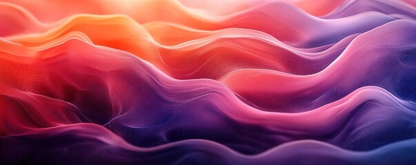 Fototapeta premium A mesmerizing abstract wave pattern in vibrant colors, evoking a sense of motion and tranquility. Perfect for artistic backgrounds.