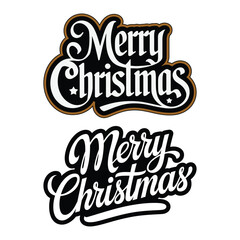 Simple Beautiful Merry Christmas, typography design