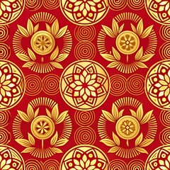 Fototapeta premium seamless pattern, chinese, asia, new year, wallpaper, dragon, backgrounds, abstract, pattern, template, celebration, fireworks,