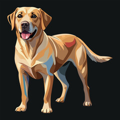 Pet dog vector image illustration and artwork