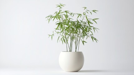 A potted plant in a minimalist setting.