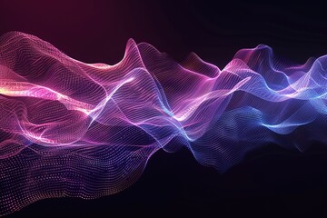 Abstract Digital EQ Equalizer. Sound Wave Design Element. Speaking Sound Wave Vector Illustration. Artificial Intelligence AI Assistant Voice Visualization