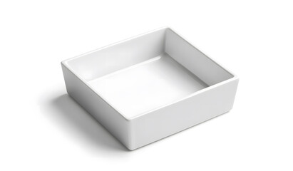 Fototapeta premium White Plastic Food Tray Isolated on a White Background design