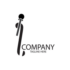 letter i logo template is unique and simple